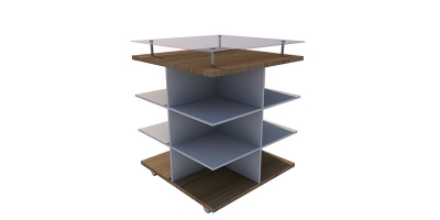 Balcão Atendimento Modelo Mesa Quadrada BAMQa